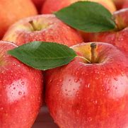 Image result for Red Apple Fruit with Leaf