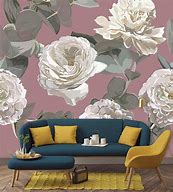 Image result for Large Print Wall Paper Blue Pink