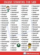 Image result for Other Words for Said Synonyms