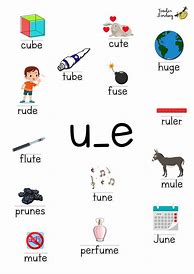 Image result for Long Vowel U Words with Silent E
