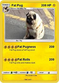 Image result for Fat Pug Pokemon Card