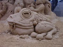 Image result for Frog Sand Sculpture