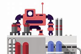 Image result for Factory Robots Drawing