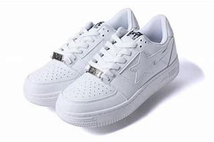 Image result for All White BAPE Shoes