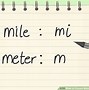 Image result for Meters to Miles Chart