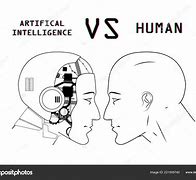 Image result for Human vs Robot Line Art