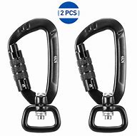 Image result for Carabiner Clip with Safety Back Up