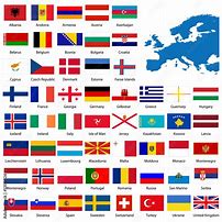 Image result for European Country Flags with Names
