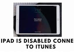Image result for My iPad Says Disabled Connect to iTunes