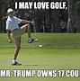 Image result for Playing Golf Meme