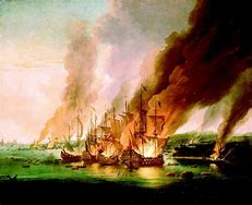Image result for Burning Columbus Ship