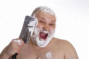 Image result for Crazy Man Shaving Robe