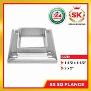 Image result for Square Tube Flange with Hook