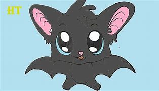 Image result for Cute Simple Bat Painting