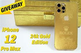Image result for iPhone 12 Pro Max 24K Gold Plated