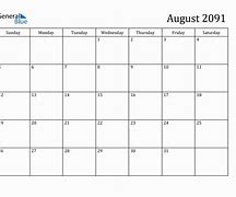 Image result for 2091 August Calendar