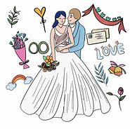 Image result for Wedding Cartoon Spray Painting