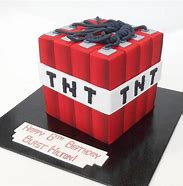 Image result for Minecraft TNT Cake