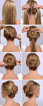 Image result for How to Do a Bun with Hairpiece