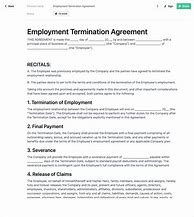 Image result for End of Employment Contract Template