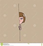 Image result for Cartoon of Woman Hiding