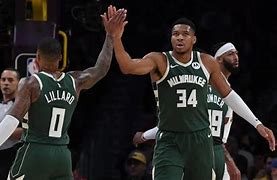Image result for Giannis and Damian Lillard Wallpaper