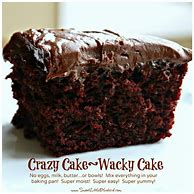 Image result for Chocolate Crazy Cake