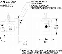 Image result for Beam Clamp Drawing