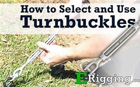 Image result for How to Install a Turnbuckle On Cable