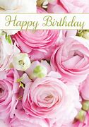Image result for Pink Flower Bouquet Happy Birthday