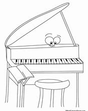 Image result for Coloring Page Piano Garden
