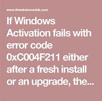 Image result for Windows Activation Error Massage