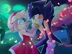 Image result for Dark Sonic vs Amy