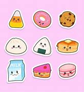 Image result for Kawaii Food Stickers