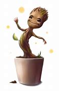 Image result for Baby Groot in Pot PNG
