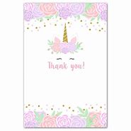 Image result for Unicorn Thank You Design