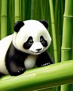 Image result for Cute Panda Eating Bamboo with No Background