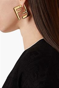 Image result for Fendi Logo Earrings