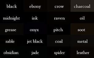 Image result for Shades of Black Names