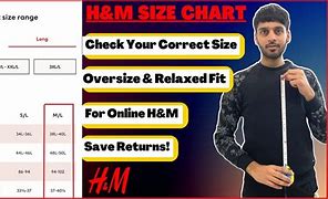 Image result for Size Chart H