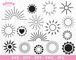 Image result for Cute Half Sun SVG