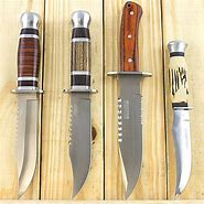 Image result for Wood Handle Hunting Knife