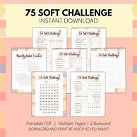 Image result for Hard Printable Free 75 Day Challenge