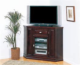 Image result for tall corner television stand