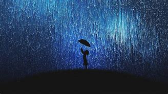 Image result for Girl in Rain Silhouette