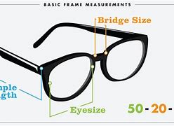 Image result for Eyeglass Sizing