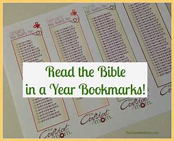 Image result for Bible Reading Plan Bookmarks
