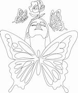 Image result for Flower Face Line Art Drawings