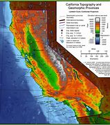 Image result for Physical Map of California No Labels
