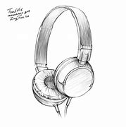 Image result for Over-Ear Headphones Sketch